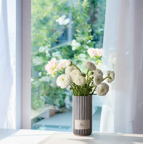 Blue Striped Vase